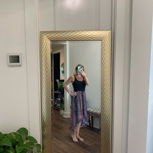 Size medium colorful high-low BoHo skirt